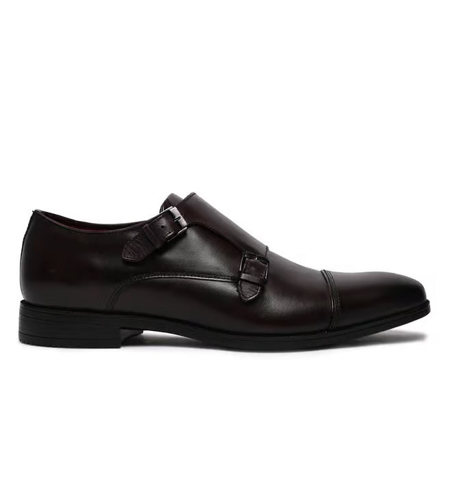 Men's ZIGOFA-IN201 Dark Brown Monk Strap Sandals
